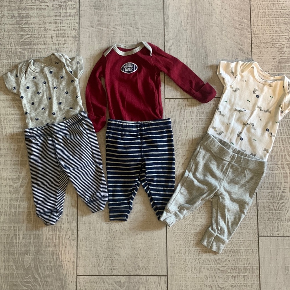 Bundle - 3 sets of bodysuit pant sets